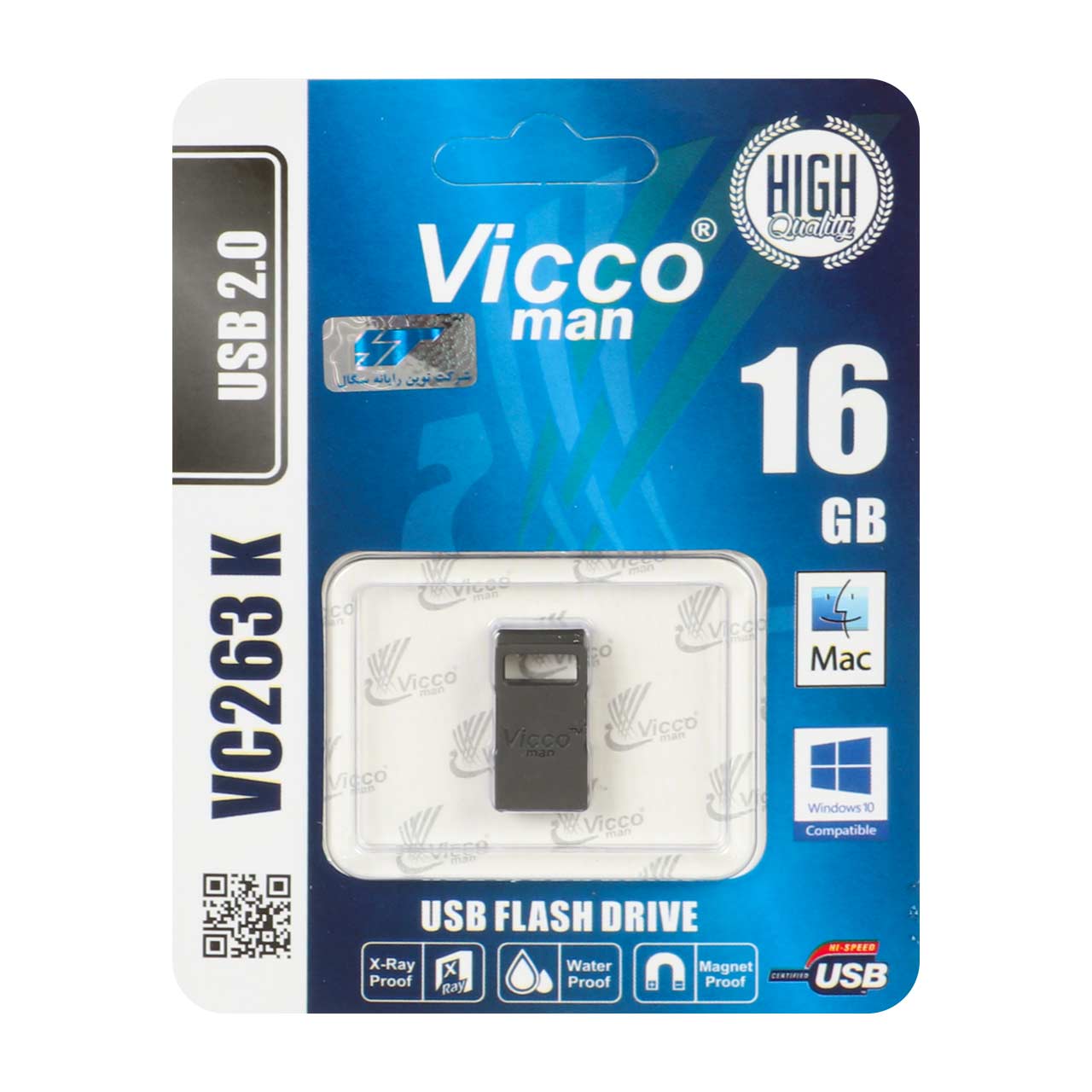 مشکی Vicco VC263 K USB2.0 Flash Memory-16GB